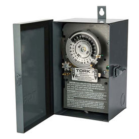 NSI TORK® 7300 24 Hour Skip A Day Time Switch 40A 120V 3PST Indoor/Outdoor Metal Enclosure 7300
