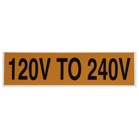 Voltage Markers (1) 120V To 240V MPN:VM-A-36