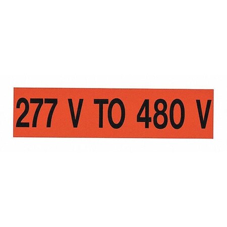 Voltage Markers (1) 277V To 480V MPN:VM-A-37