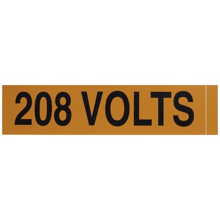 Voltage Markers (1) 208 Volts MPN:VM-A-4