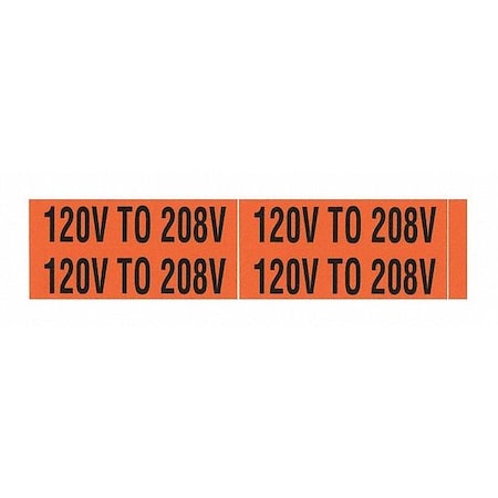 Voltage Markers120V To 208V MPN:VM-B-35