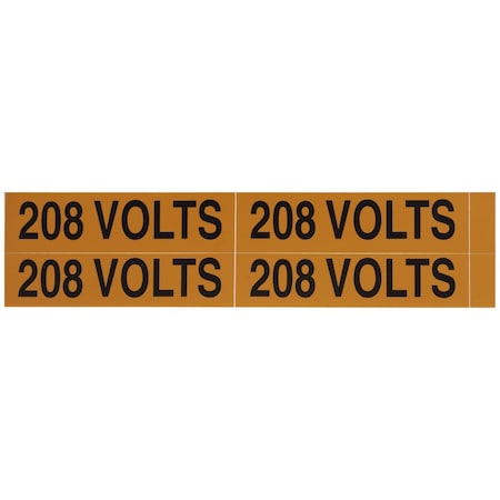 Voltage Markers (4) 208 Volts MPN:VM-B-4