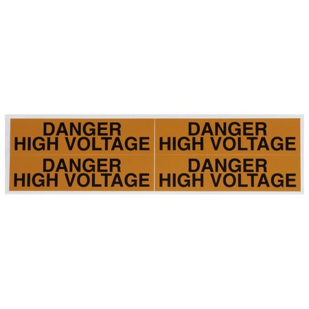 Voltage Marker, Danger High Voltage, Black MPN:VM-B-48