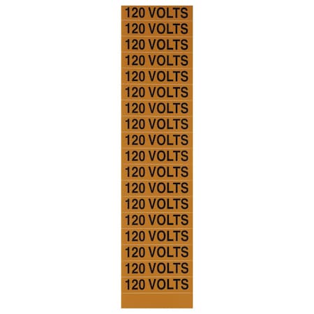 Voltage Marker Card 120 Volts MPN:VM-C-3