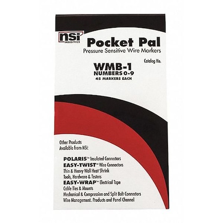 Wire Marker Book 0-9 MPN:WMB-1