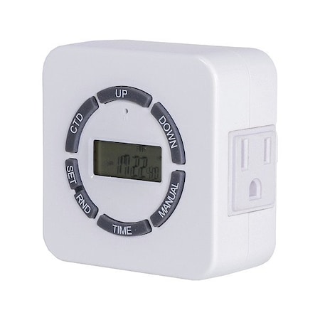 Plug-In-Timer Switch, White, 15 A MPN:455E