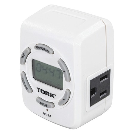 Plug-In Timer, 7 day, White MPN:458Z