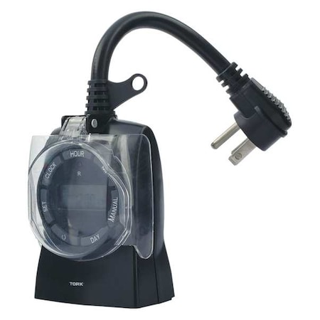Plug In Timer, Blk, Outdoor, 125V, Digital MPN:642E