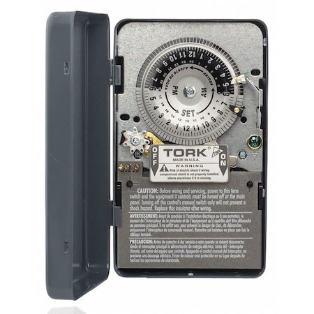 Electromechanical Timer Switch, 24 hr., Depth: 2 15/16 in MPN:7209A