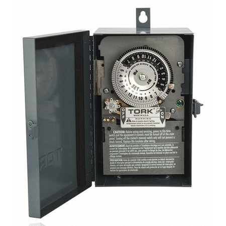 Electromechanical Timer, 24 hr, 3PST, Metal MPN:7300