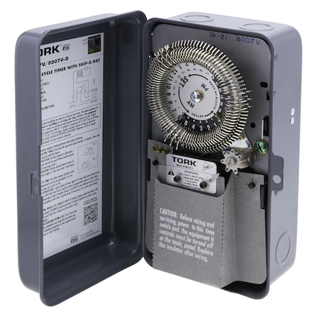 Electromechanical Timer, 24 hr, SPDT, Metal MPN:8007U