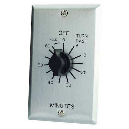Spring-Wound Timer, Range 0 to 60 min., Knob: Plastic MPN:C560MH