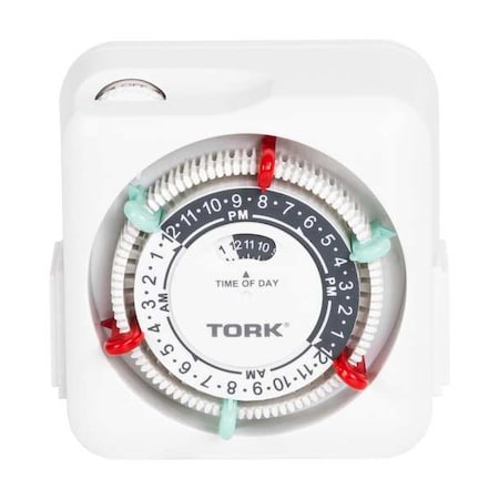 Plug-In Timer, 24 hr, White MPN:RTN312