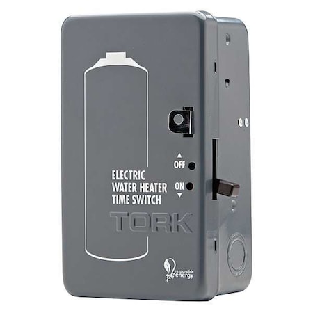 Electromechanical Timer, 24 hr, Gray, Steel MPN:WH2B