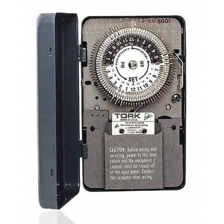 Electromechanical Timer, 24 hr, SPDT, Metal MPN:8009A