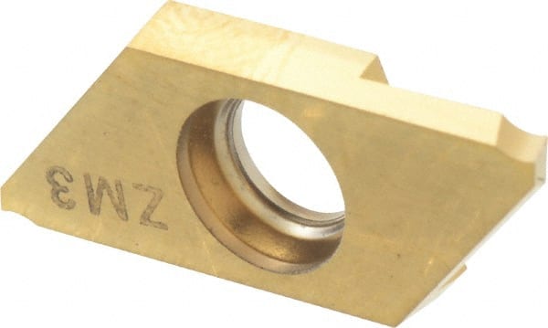 Cutoff Insert: CTP15FLK ZM3 W/CHPBRKR, Carbide, 1.5 mm Cutting Width MPN:7907343