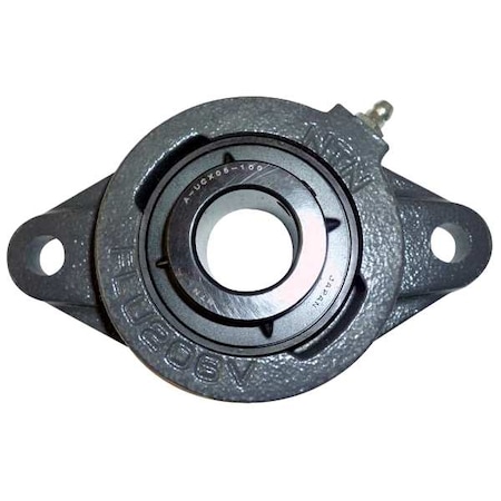 2 Holes, Rhombus Housing, 2 Bolt Flange Bearing, Radial Ball, 5/8 in Dia, Cast Iron, Set Screw MPN:ARFLU-5/8