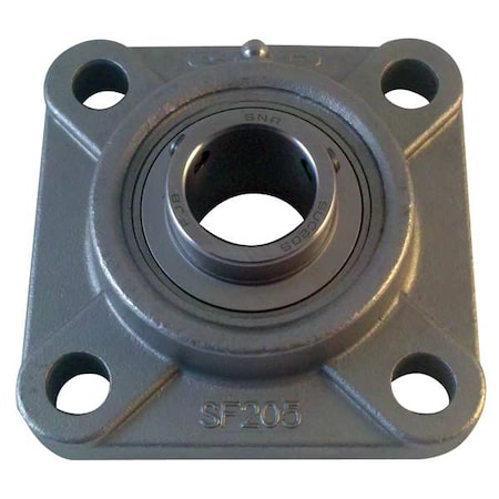 Flange Bearing, 4-Bolt, Ball, 1-1/4