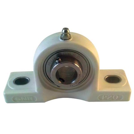 Pillow Block Bearing, Thermoplastic Housing Material, Set Screw, Ball, 3/4 in Dia, Stainless Steel Insert Material MPN:SUCPPL204-12