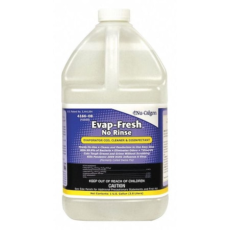 Evaporator Cleaner, Liquid, 1 gal, Clear MPN:4166-08