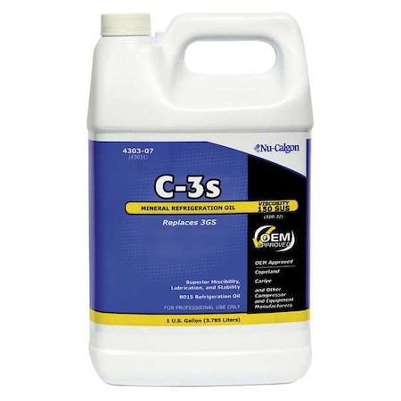 Refrigeration Lubricant, Mineral, 1 gal MPN:4303-07