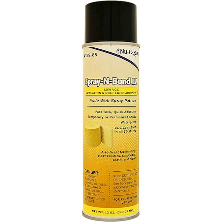 Spray Adhesive, Spray-N-Bond Series, White, 8.6 oz, Cartridge MPN:4369-85