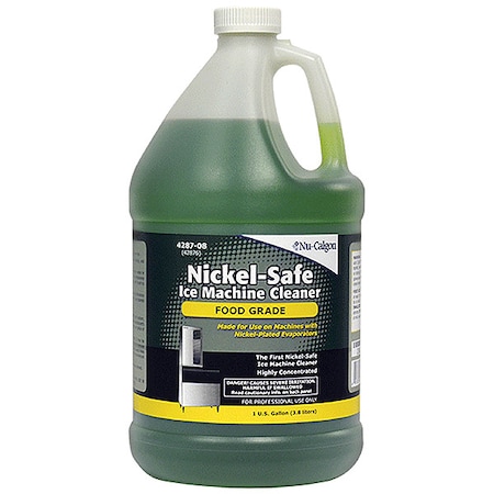 Ice Machine Cleaner, Nickel Safe, Food Grade, Liquid, 1 gal Jug, Green MPN:4287-08