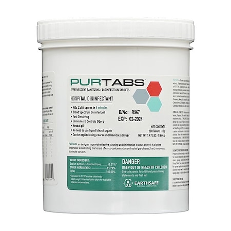 Disinfectants and Sanitizing Tablets, Canister, Chlorine MPN:4299-05