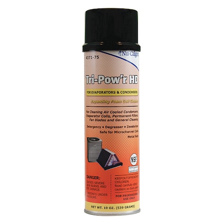 Coil Cleaner, 19 oz, Aerosol Can, Orange MPN:4371-75