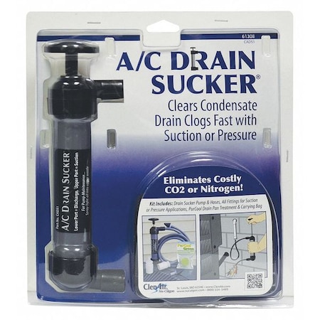 Drain Clearing Gun, Manual Pump, Plastic MPN:61308