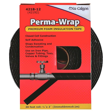 Foam Tape, 2 in W, 30 ft L, 1/8 in, Foam MPN:4218-12