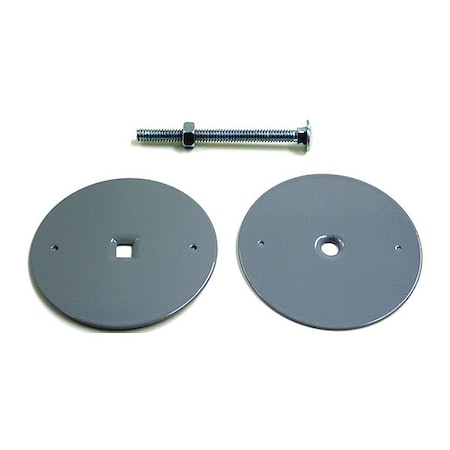 Door Hole Cover, Square Hole, Gray MPN:2172