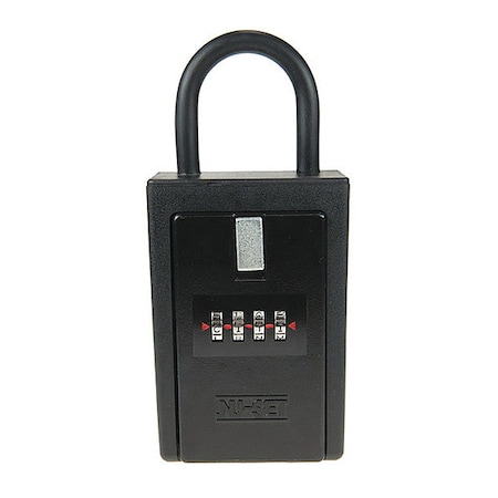 Key/Card Lock Box, 4-Letter, Black MPN:1002