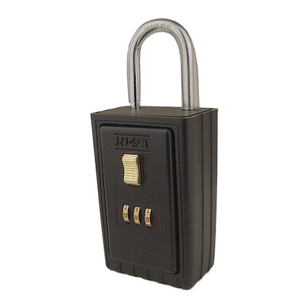 Lock Box, 3-Number, Hanging Shackle MPN:2022