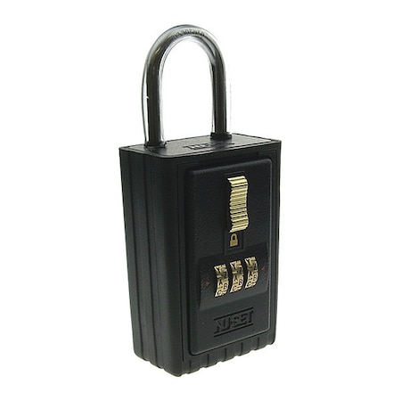 Lock Box, 3-Letter A-Z, Hanging Shackle MPN:2034