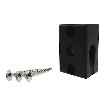 Lock Box Wall Mount Bracket, Steel, Black MPN:2715