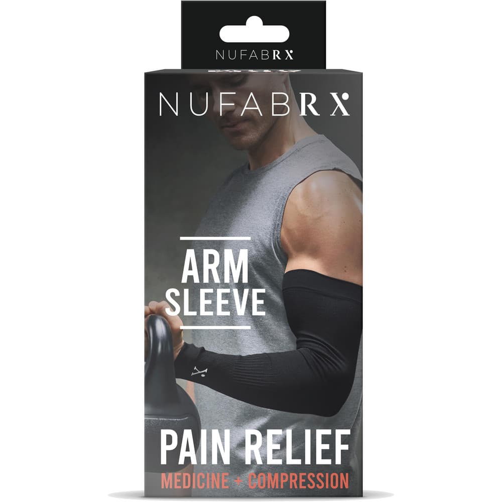 Compression Sleeves, Type: Arm , Medicated: Yes , Material: Nylon, Spandex , Size: One Size Fits Most , Color: Black , Standards: Materials: 94% Nylon MPN:AS04CP00BK1LRG