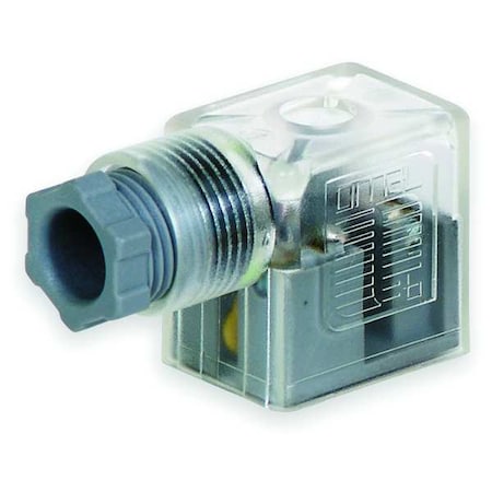 Solenoid Coil Connector, 2 Pin, 22 mm MPN:230-366 110V