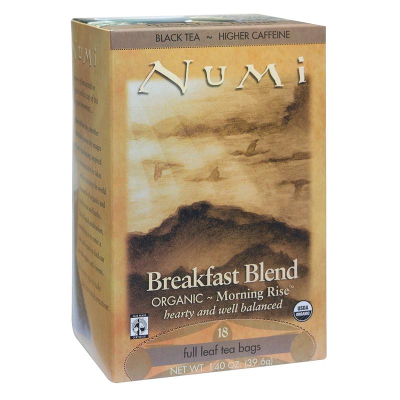 Numi Organic Breakfast Blend Black Tea, Box Of 18 (Min Order Qty 9) MPN:10220