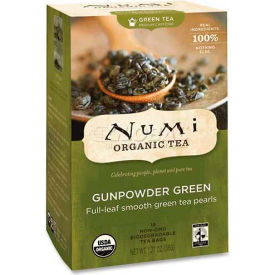 Numi® Organic Tea Green Tea Gunpowder Green Single Cup Bags 18/Box NUM10109