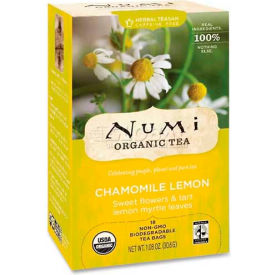 Numi® Organic Tea Herbal Tea Chamomile Lemon Single Cup Bags 18/Box NUM10150