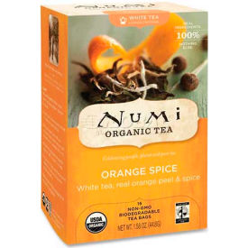 Numi® Organic Tea White Tea Orange Spice Single Cup Bags 16/Box NUM10240