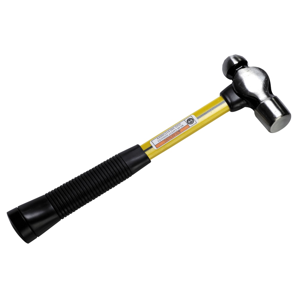 Classic Ball Pein Hammer, Fiberglass Handle, 11 in, Carbon Steel 8 oz Head MPN:21008