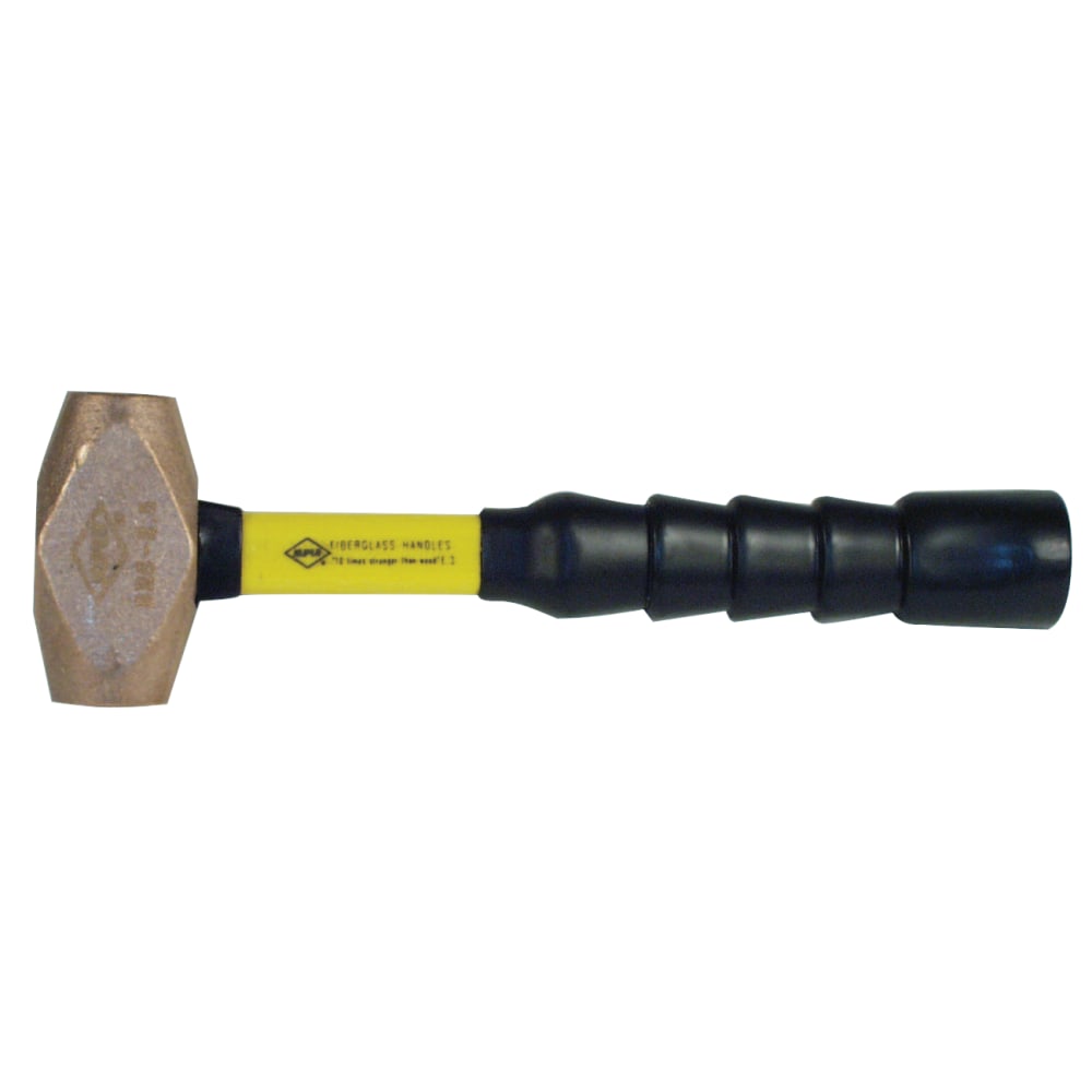 Classic Nuplaglas Non-Sparking Brass Hammer, 1-1/2 lb Head, 12 in SG Handle MPN:30015