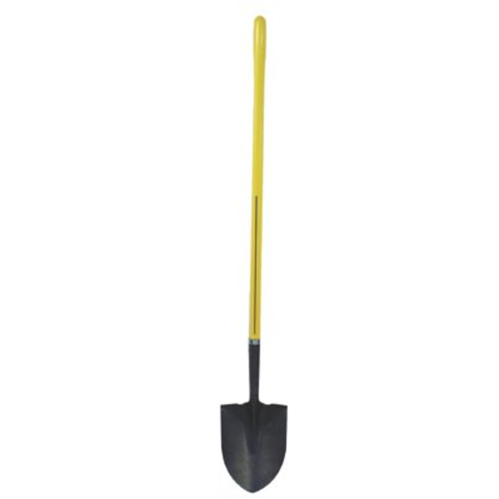 Nupla Ergo Power Round Point Shovel, 11-1/2 in x 9 in Blade, 48 in Fiberglass Straight Handle MPN:72016