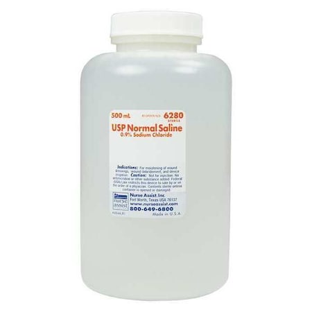 Saline, Bottle Package Type, 16 oz. MPN:NNSC418280
