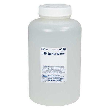 Sterile Water, Bottle Package Type, 16 oz. MPN:NSWC418290
