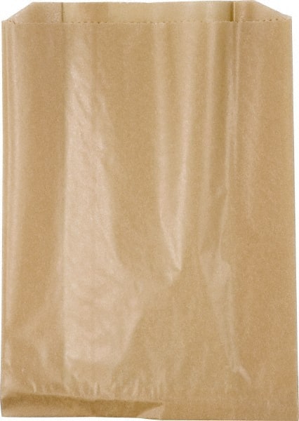 Pack of (500), Brown, Waxed Kraft Paper, Wax-Lined Paper Bags MPN:KL