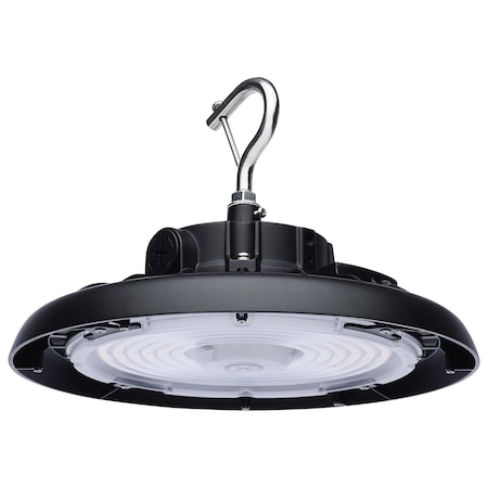 Wattage 80W/100W/120W and CCT Selectable 3K/4K/5K LED UFO High Bay, 120-347 Volt, Black Finish MPN:65/770R3