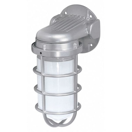 1-Light - 10in. - Industrial Style - Wall Mount with Frosted Glass - Metallic Silver Finish MPN:SF76-620